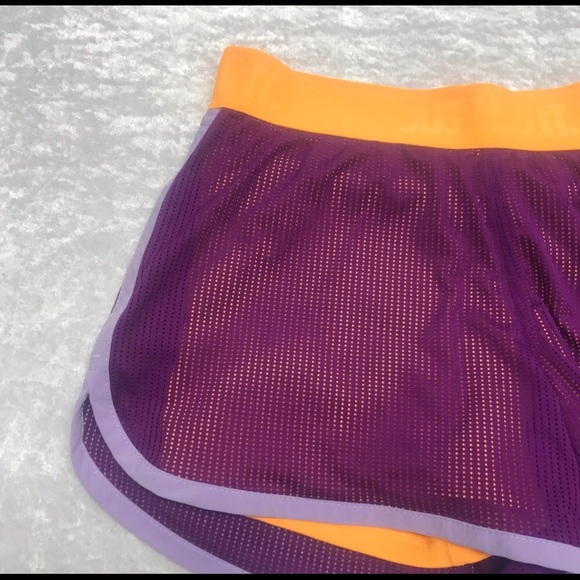 Nike Dri-Fit Ladies Orange and Purple Shorts - Picture 3 of 8
